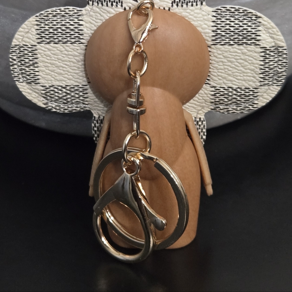 FASHION Flower Keyholder / Charm - Gray